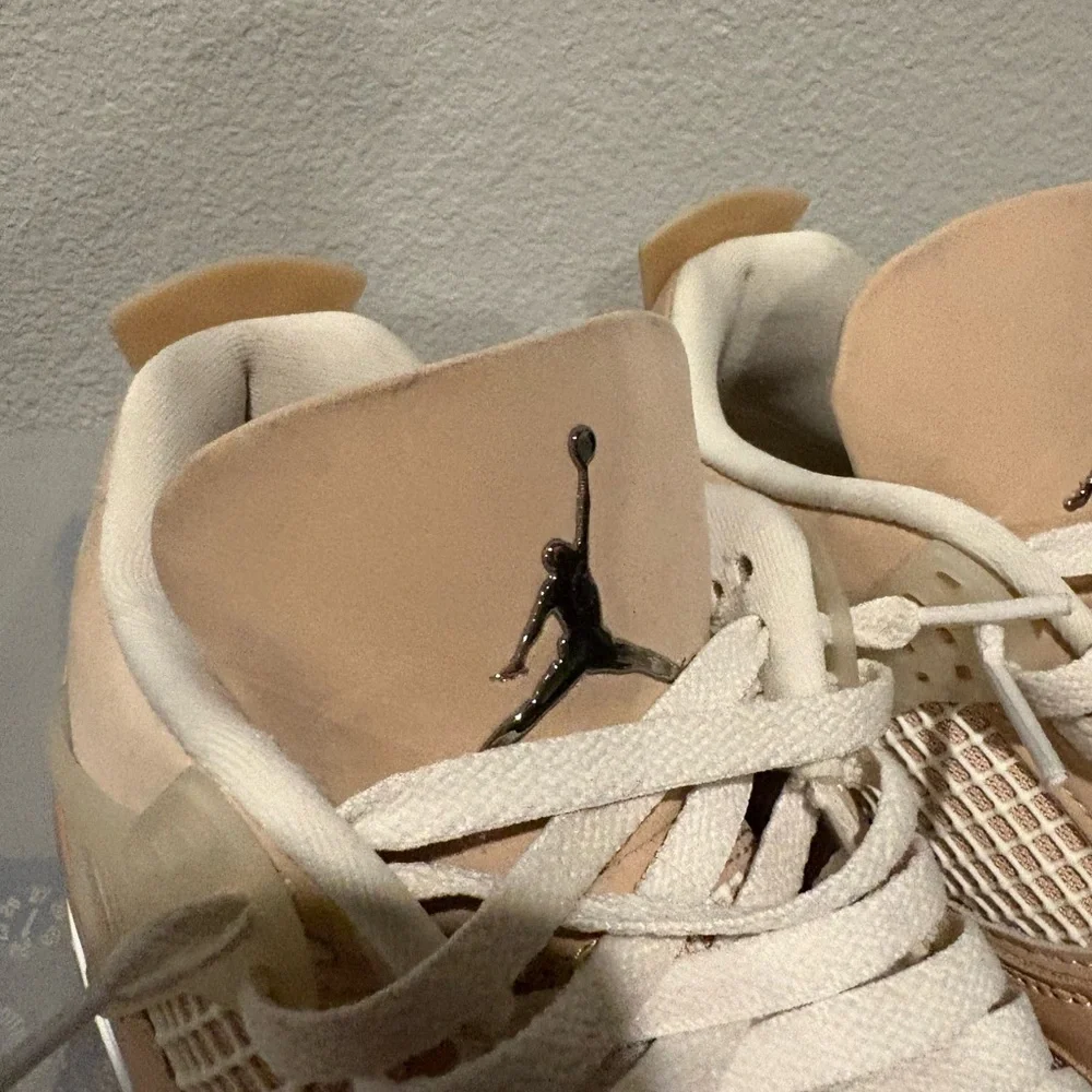 Jordan Women's Sneakers in Tan and White - Picture 3 of 12